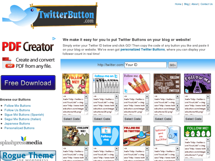 www.twitterbutton.com