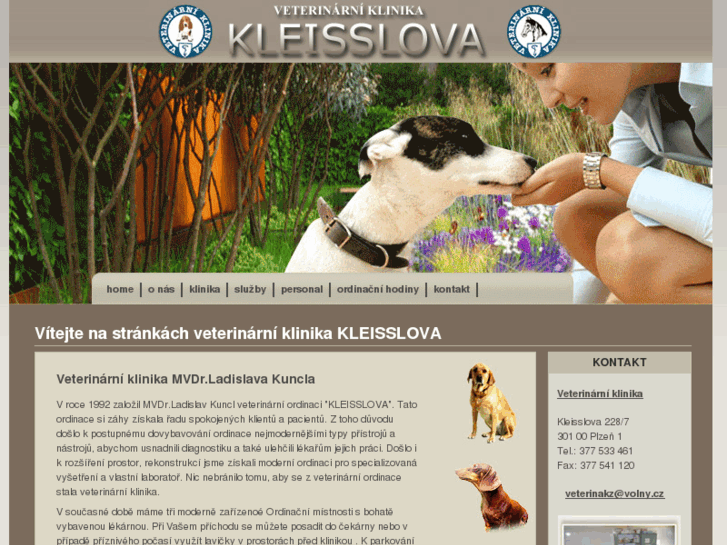 www.veterinakleisslova.cz