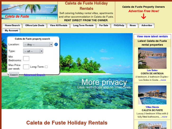 www.caletadefusteholidayrentals.co.uk