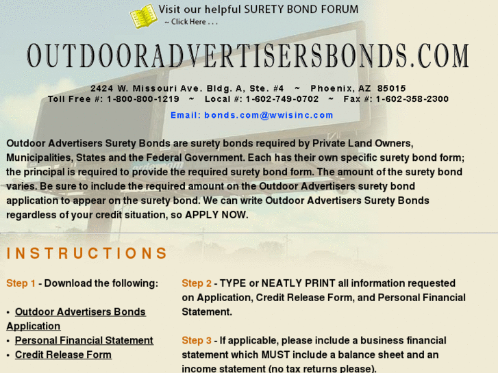 www.outdooradvertisersbonds.com