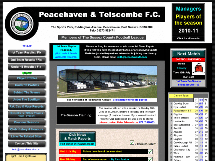 www.peacehavenfc.com