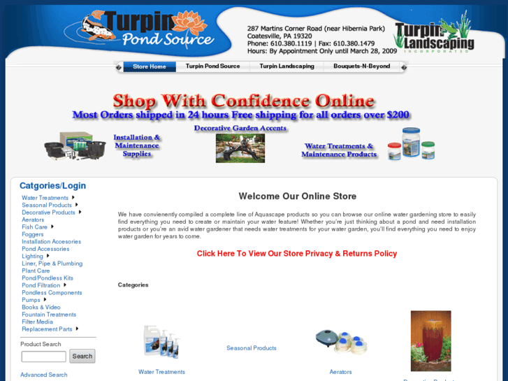 www.turpinpondstore.com