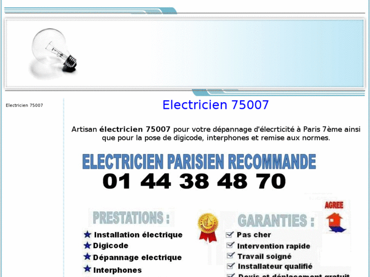 www.electricien75007.com