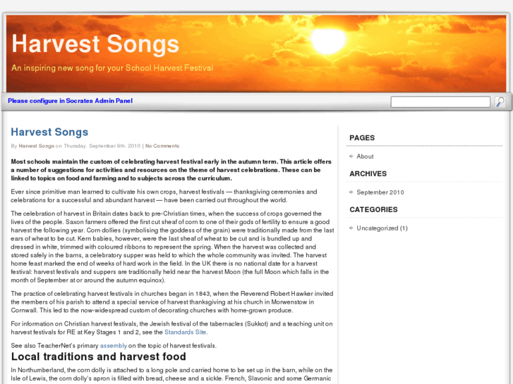 www.harvestsongs.net