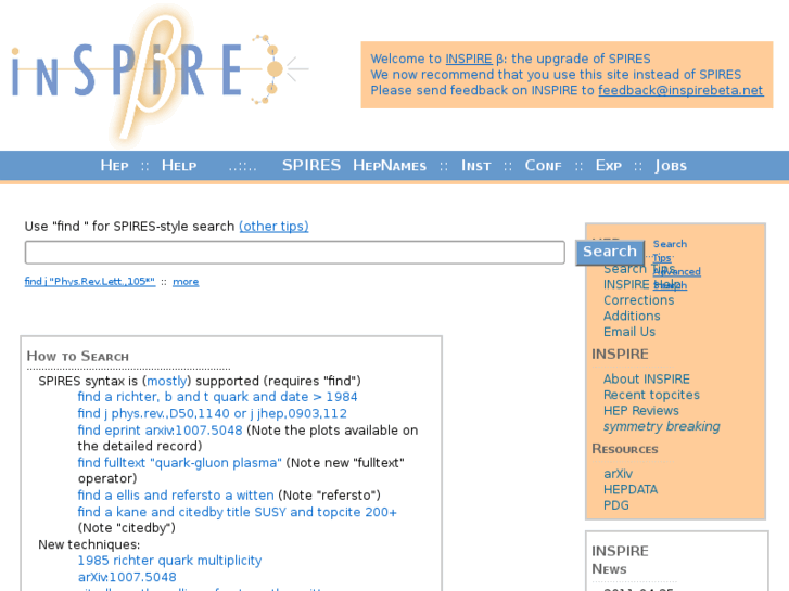 www.inspirehep.net