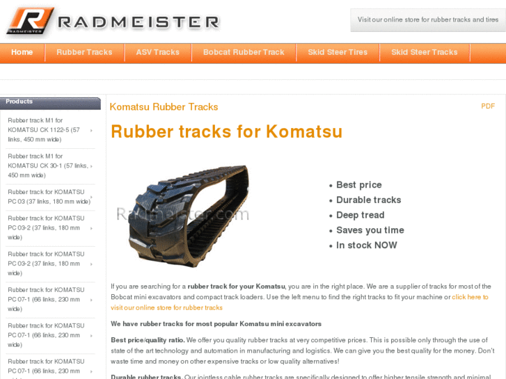 www.komatsurubbertracks.com