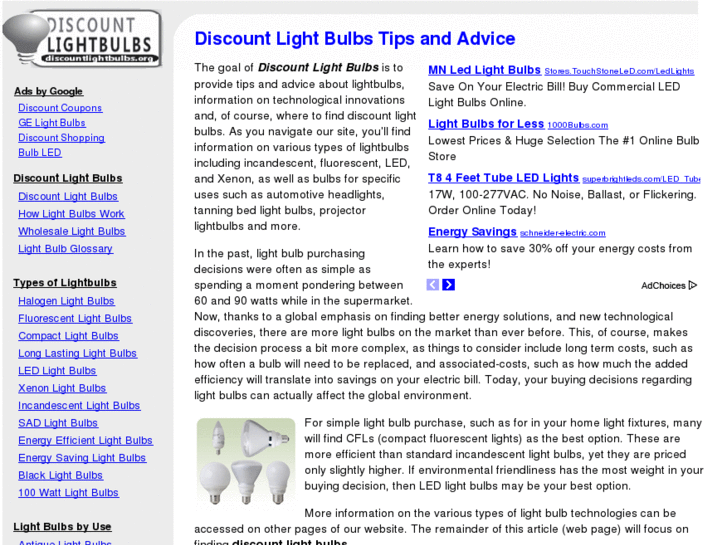 www.discountlightbulbs.org