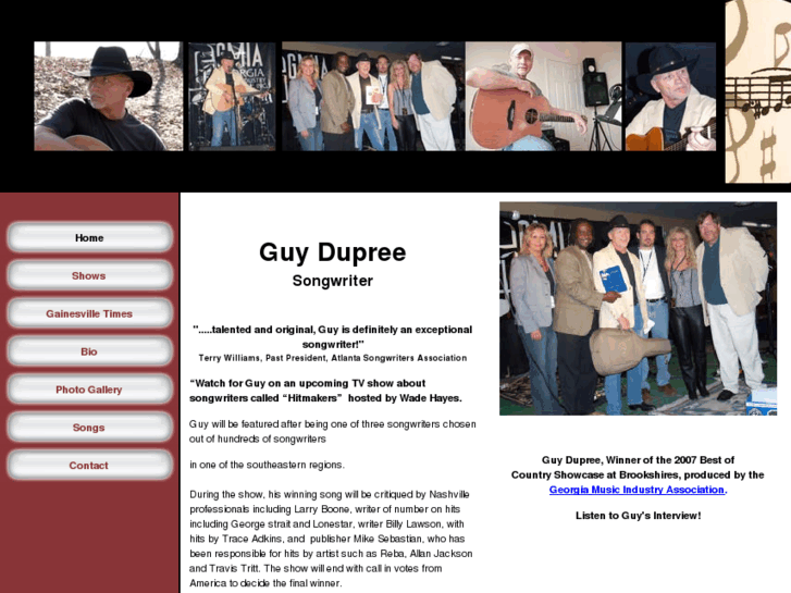 www.guydupreesongs.com