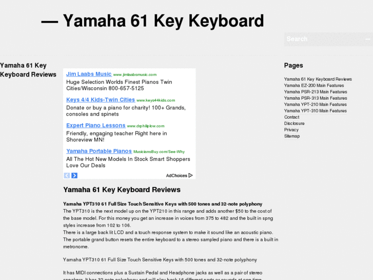 www.yamaha61keykeyboard.com