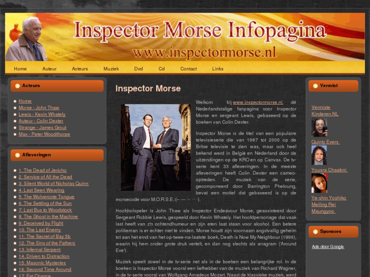 www.inspectormorse.nl