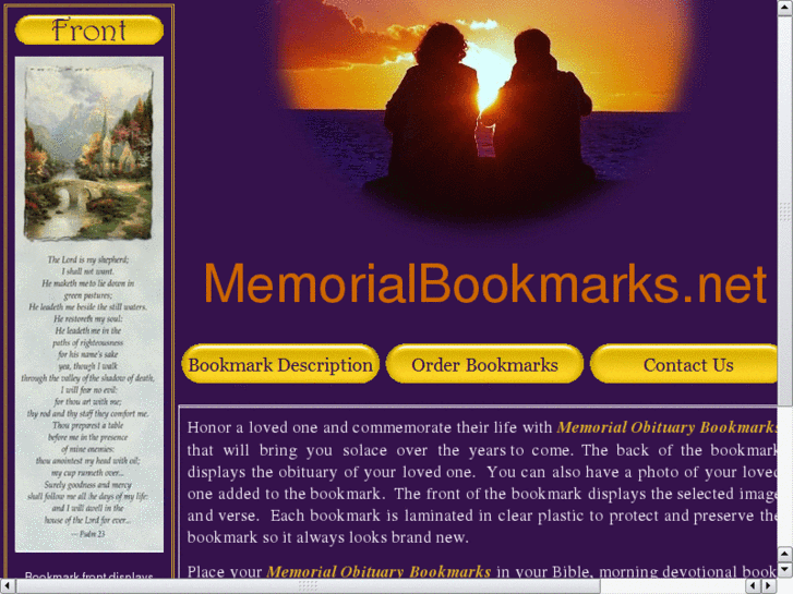 www.memorialbookmarks.net