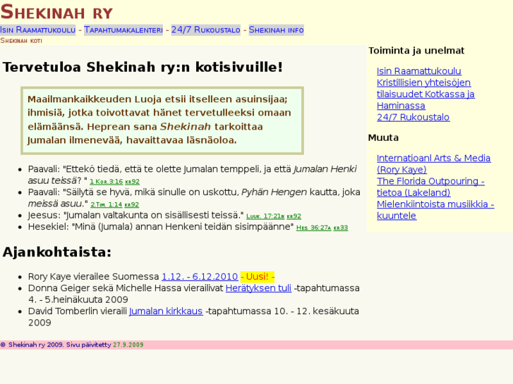 www.shekinah.fi