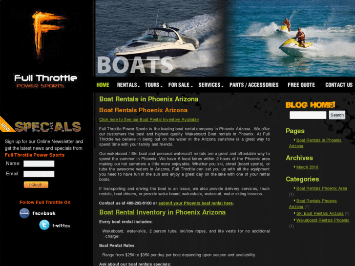 www.boatrentalsphoenixarizona.com