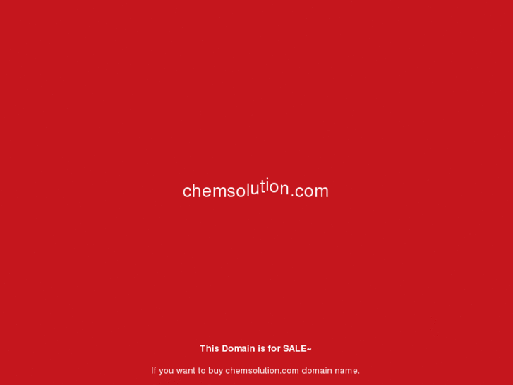 www.chemsolution.com