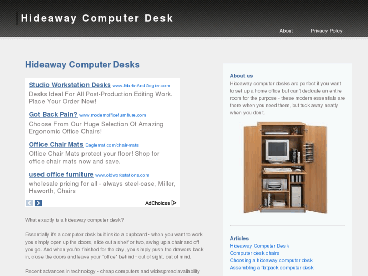 www.hideawaycomputerdesk.net