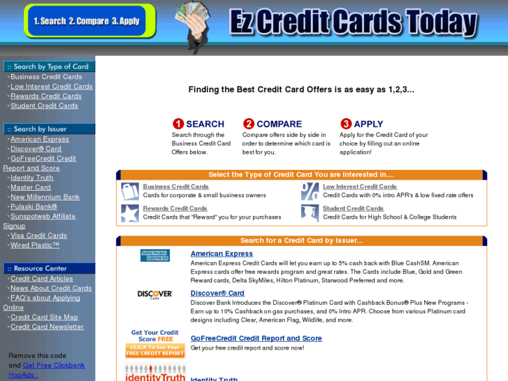 www.ezcreditcardstoday.com