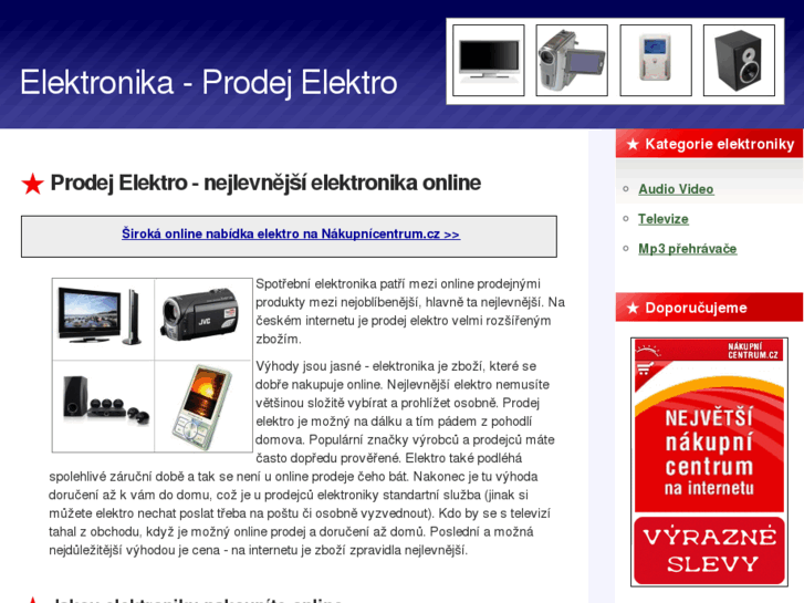 www.prodej-elektro.com