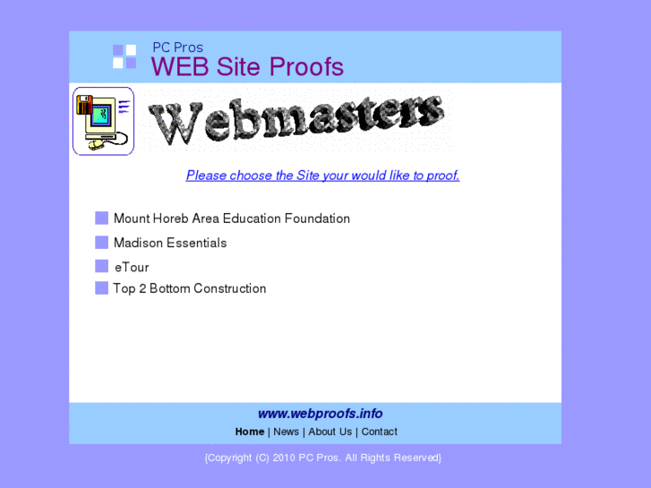 www.webproofs.info