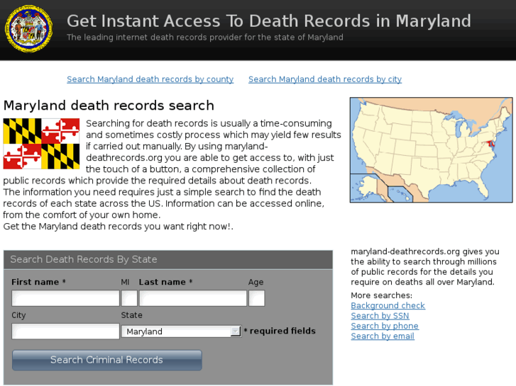 www.maryland-deathrecords.org