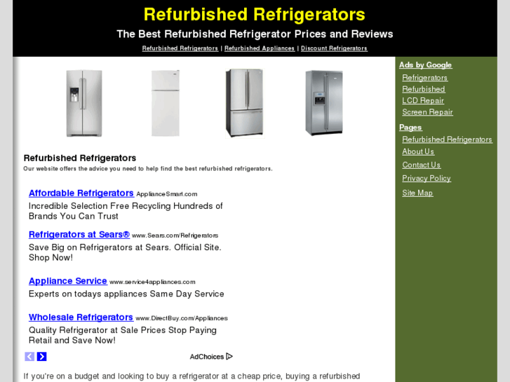 www.refurbishedrefrigerators.org