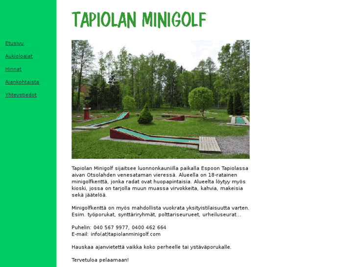 www.tapiolanminigolf.com