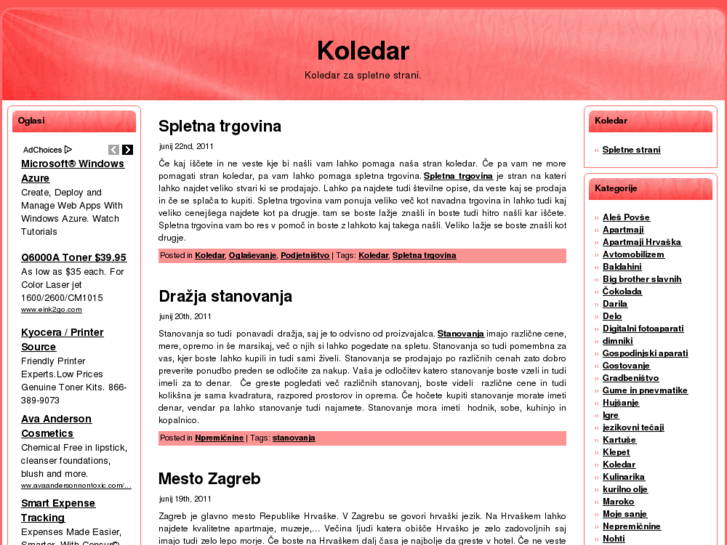 www.koledar.biz