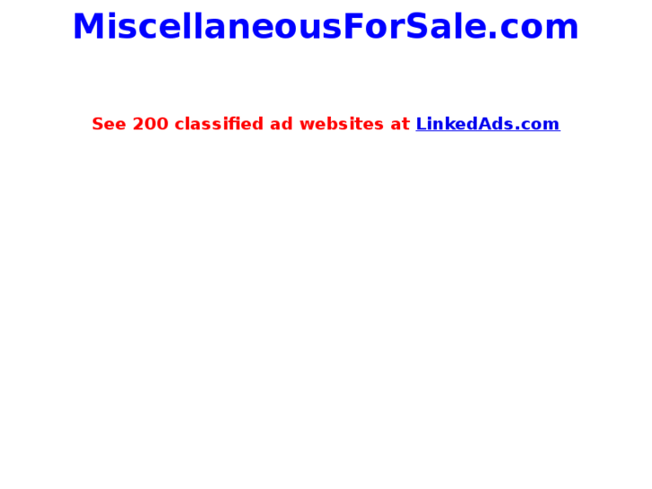 www.miscellaneousforsale.com