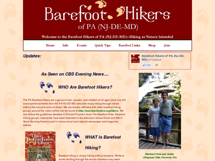 www.barefoothikers.org