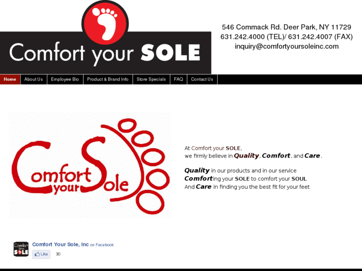 www.comfortyoursoleinc.com