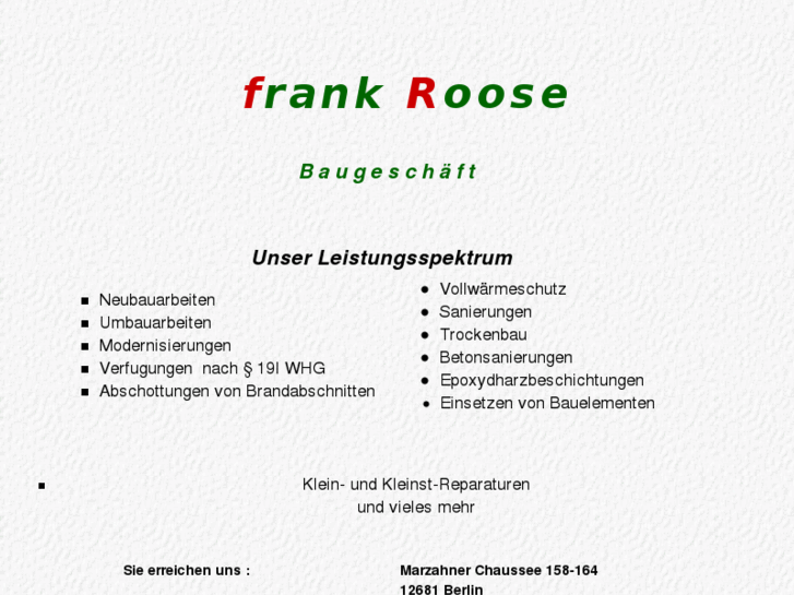 www.frank-roose-baugeschaeft.de