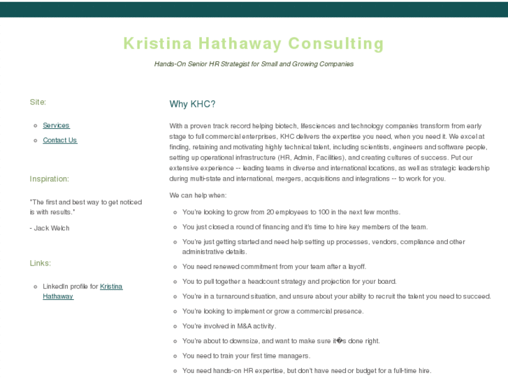 www.kristinahathaway.com