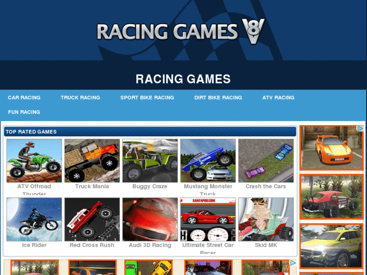 www.racinggamesv8.com