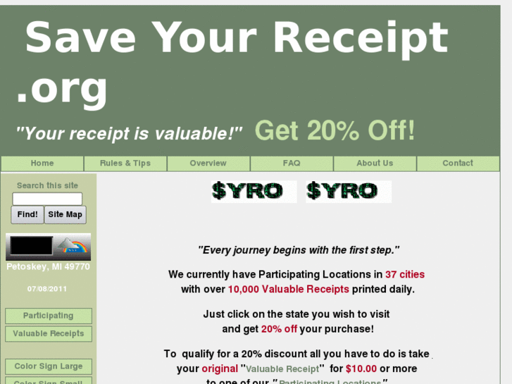 www.saveyourreceipt.org