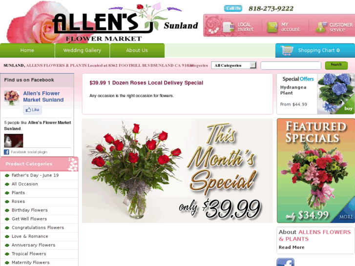 www.allensflowermarketsunland.com