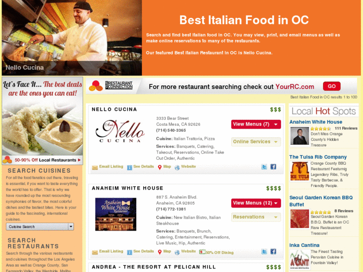 www.bestitalianfoodinoc.com