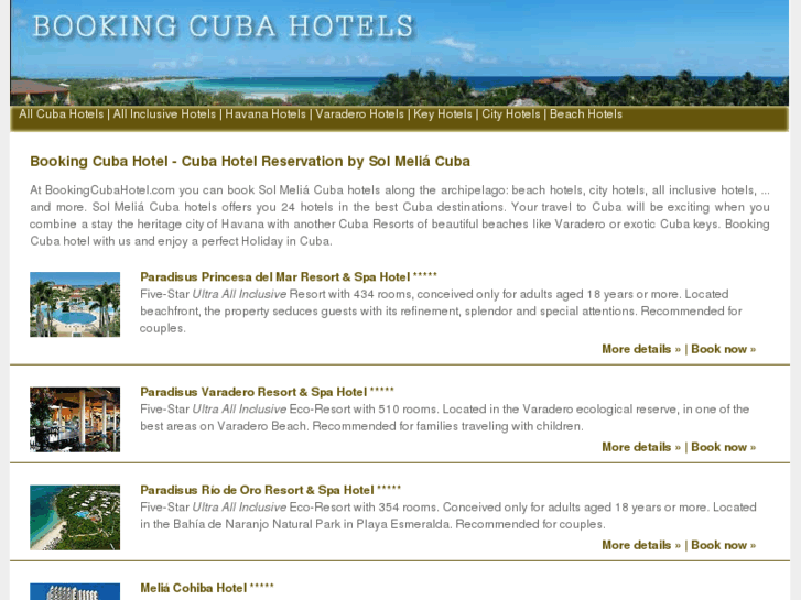 www.bookcubahotels.com