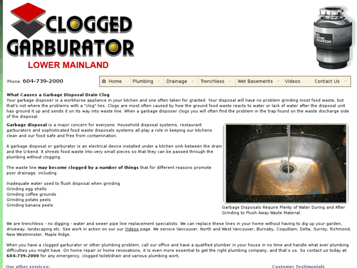 www.cloggedgarburator.com