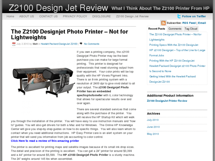 www.z2100designjetreview.com