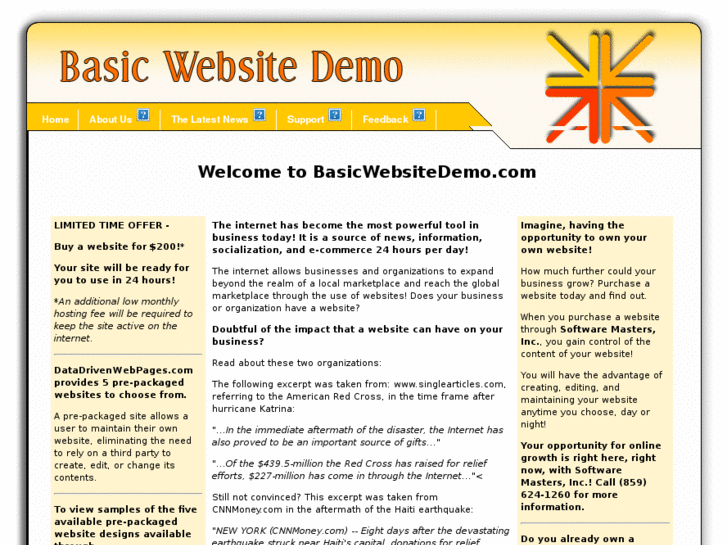 www.basicwebsitedemo.com