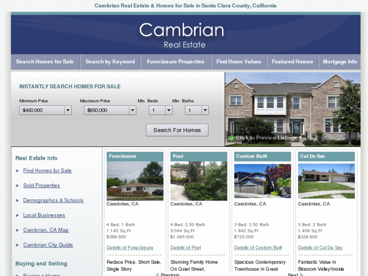 www.cambrian-real-estate-and-homes.com