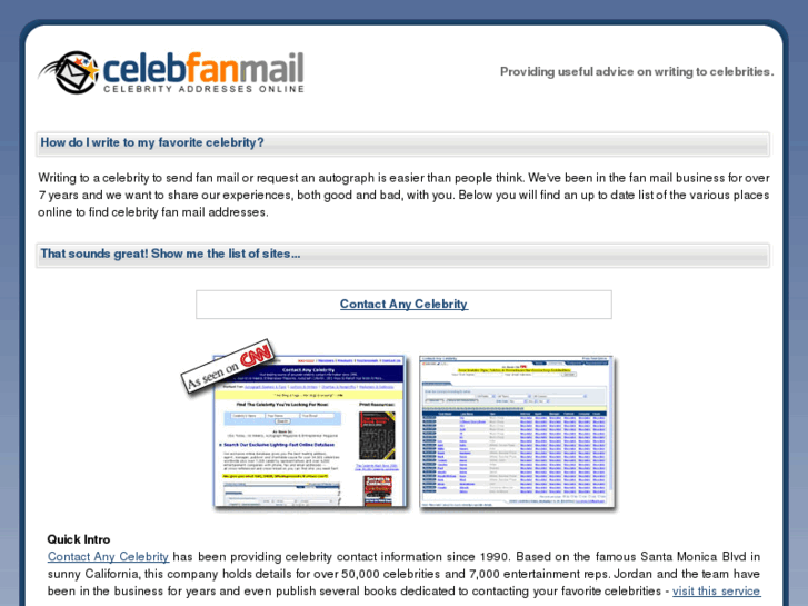 www.celebfanmail.com