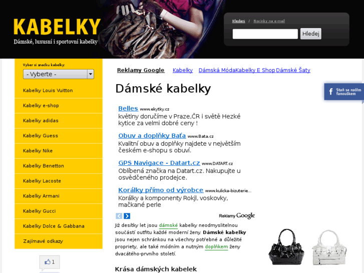 www.kabelkydamske.cz