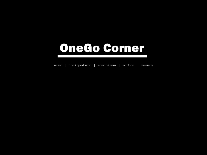 www.onegocorner.com