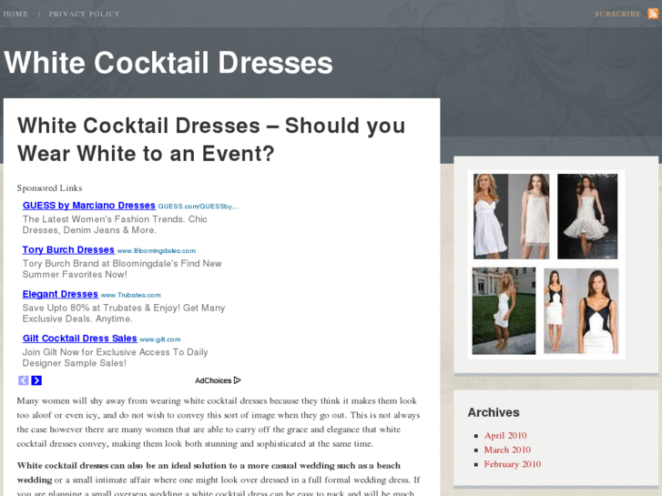 www.whitecocktaildresses.net