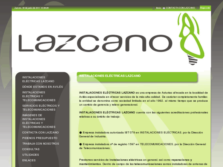 www.electricidadlazcano.es