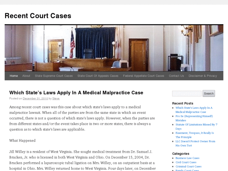 www.recentcourtcases.org