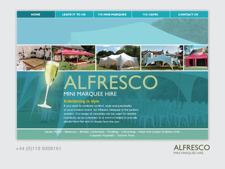 www.alfrescomarqueehire.com