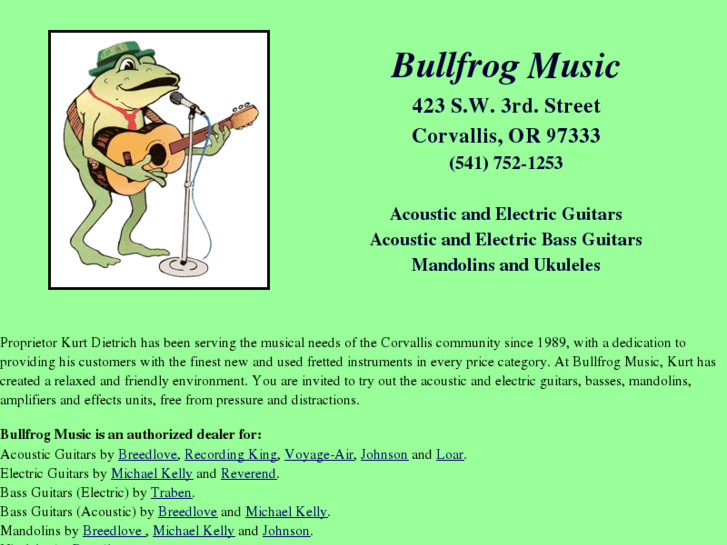 www.bullfrogmusicoregon.com