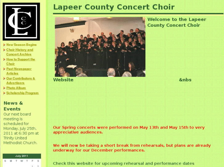 www.lapeercountyconcertchoir.info