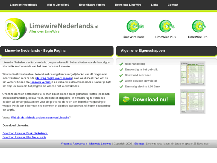 www.limewirenederlands.nl